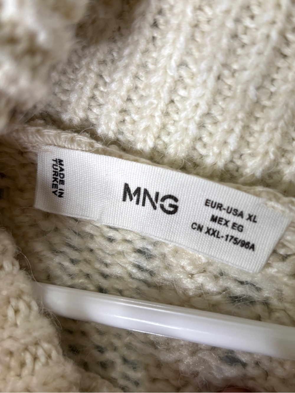 Mango Fair Isle Whimsical Turtleneck Sweater Shell XL - Picture 7 of 8